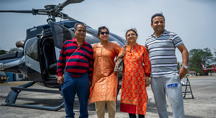 2night do dham yatra by helicopter charter